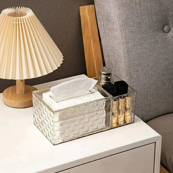 Luxury Acrylic Tissue Box With Holder