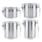 4 Pcs Stainless Steel Jar Set