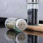 Stainless Steel Condiment Set Spice Jar Rack 16 Pcs
