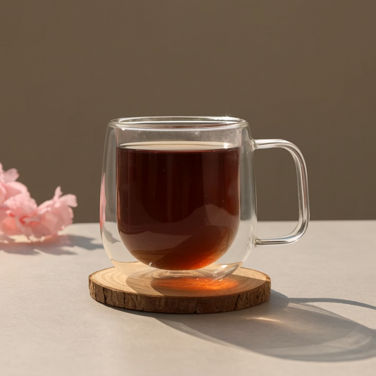 Double Wall Glass Mug | Round