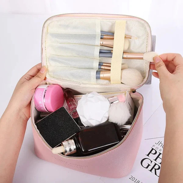 Large Capacity 3Pcs PU Travel Cosmetic Bag