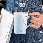 Heart Shape Coffee Mug With Lid