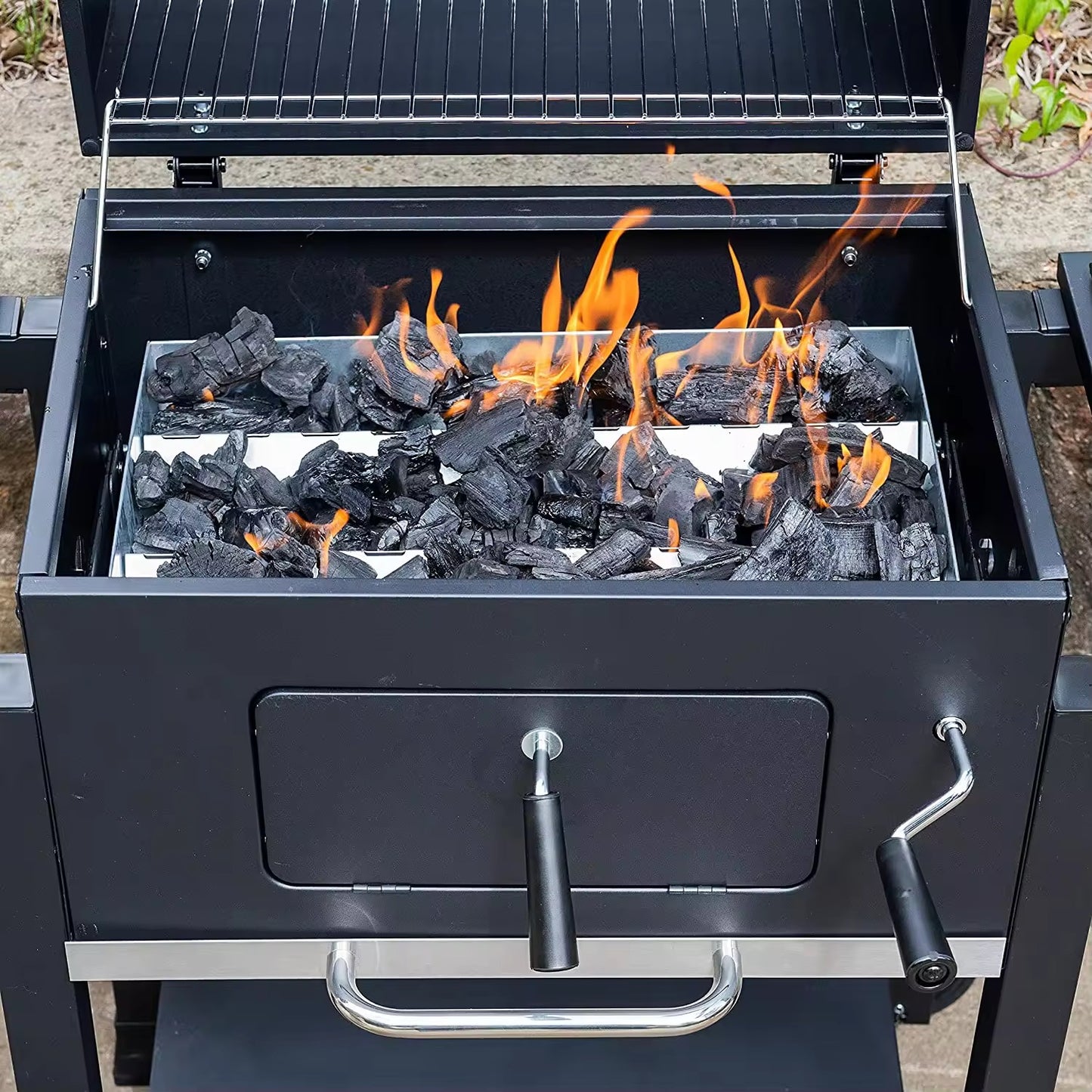 Charcoal BBQ Grill Black