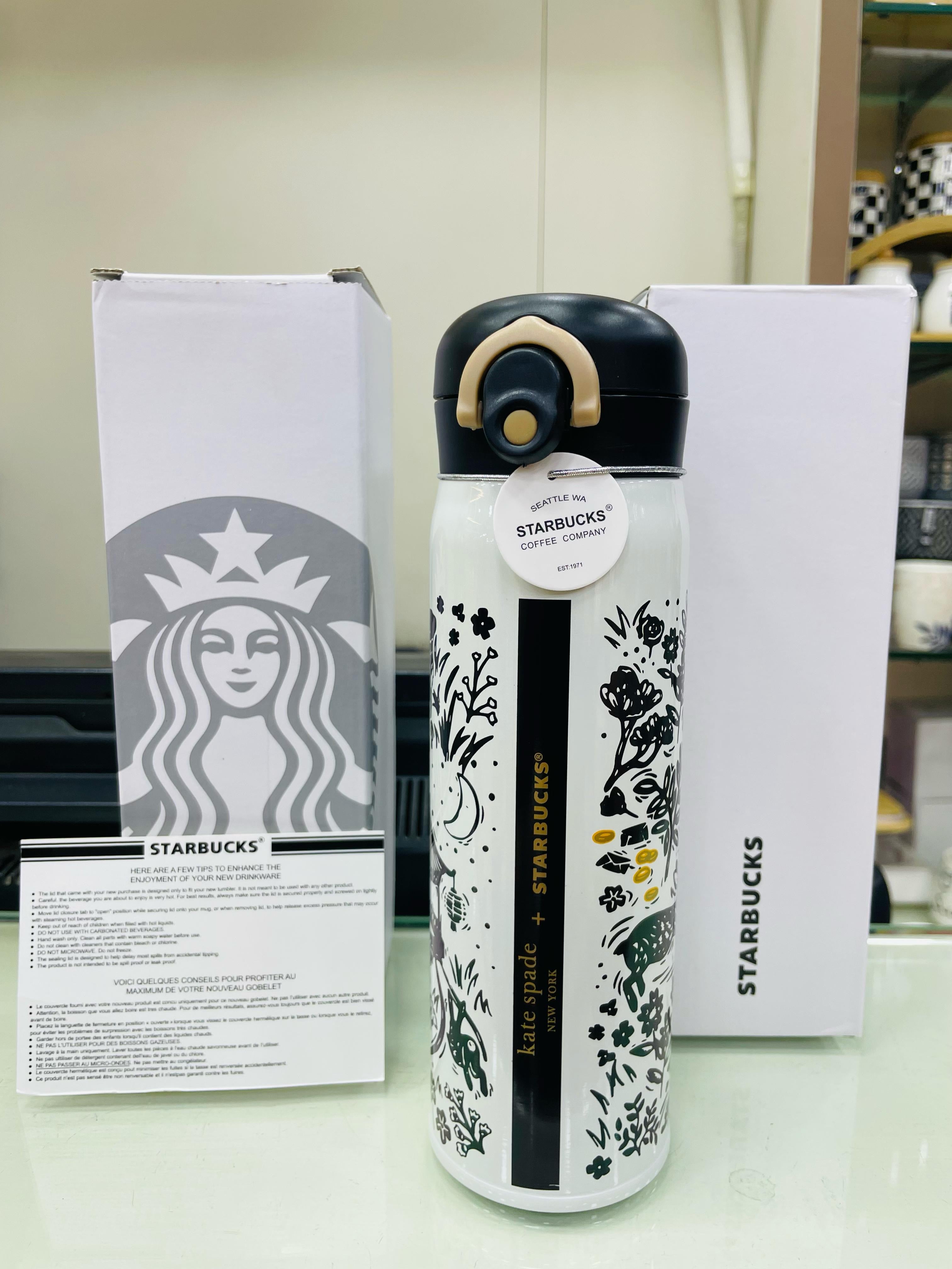 Starbucks Insulated Travel Water Bottle Mug Drink 500ml
