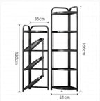 Foldable Corner Shelf With Tripod Base
