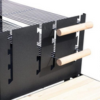 Portable Outdoor BBQ Grill Charcoal Grill Rack Smoker With Wheels