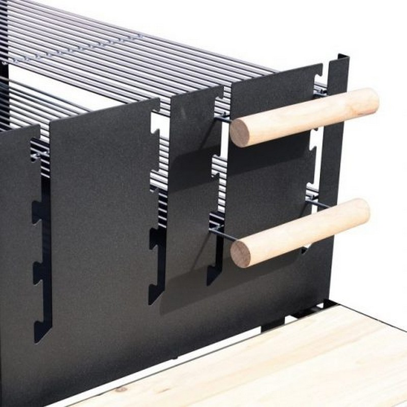 Portable Outdoor BBQ Grill Charcoal Grill Rack Smoker With Wheels
