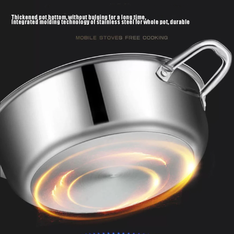 Stainless Steel Soup Pot, Wok, Non-Stick Pan With Lid, Honeycomb Hot Pot For Home, Induction Cooker, Gas Stove, Kitchen Cookware