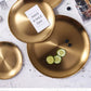 Luxurious SS Round Plate Gold 20 cm