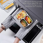 3 Compartment Stainless Steel Insulated Perfect Lunch Box