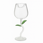 Rose Flower Shaped Glass