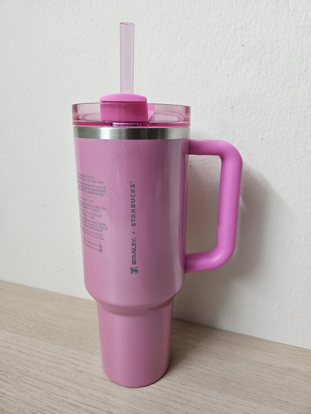 STANLEY X PINK STARBUCKS TUMBLER | 40 OZ