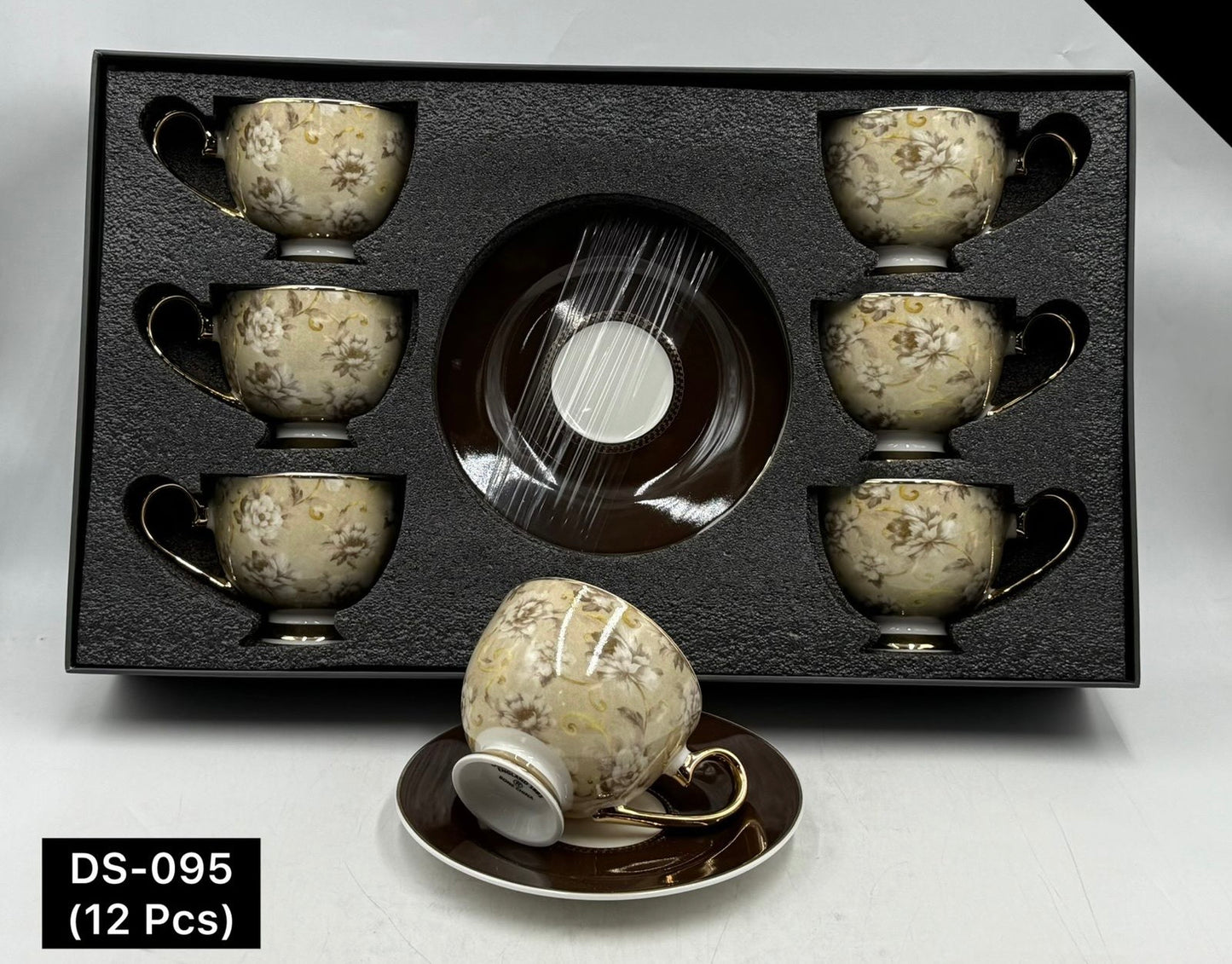 12 Pcs Cup & Saucers Set