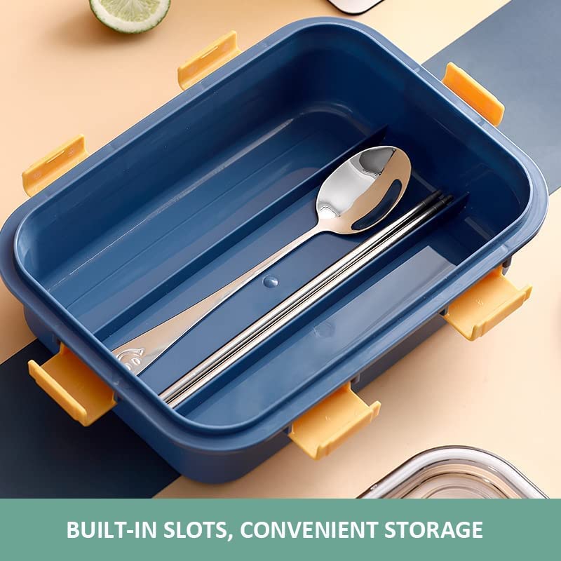 3 Compartment Stainless Steel Insulated Perfect Lunch Box