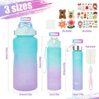3Pcs Sports Water Bottle