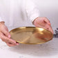 Luxurious SS Round Plate Gold 23 cm