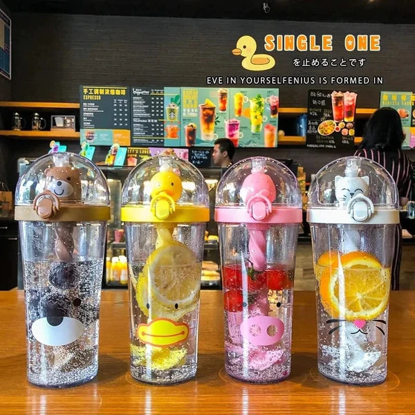Stirring Straw Glass Acrylic