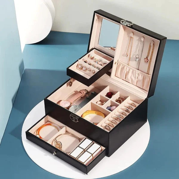 PU Leather Classic Jewelery Organizer