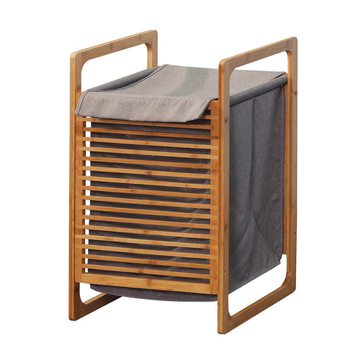 BAMBOO WOOD LAUNDRY BASKET