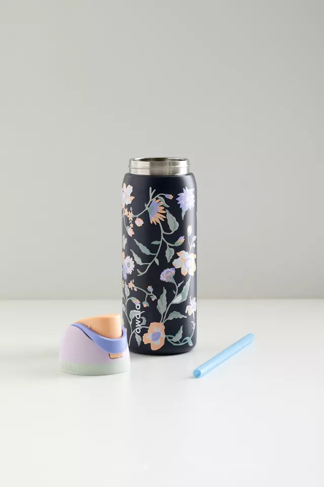 Owala UO Exclusive 32oz FreeSip Bow Water Bottle - Midnight Garden Floral