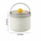 Stainless Steel Lunch Box with Foldable Spoon & Handle