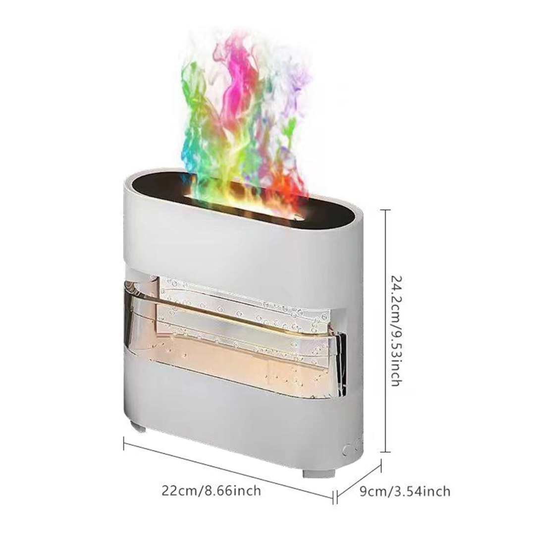 RAIN DROPS SIMULATION FLAME HUMIDIFIER