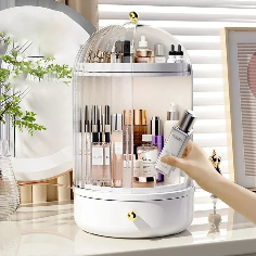 Clear Rotating Makeup Organizer