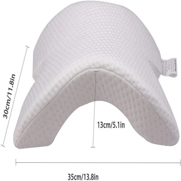 Rebound Pressure Pillow Memory Foam Arch Pillow, 6 In 1 Multifunction Neck-Protection Pillow With Washable Cover (White)