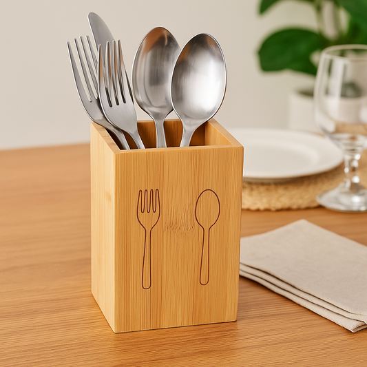 Wooden Utensil Organizer