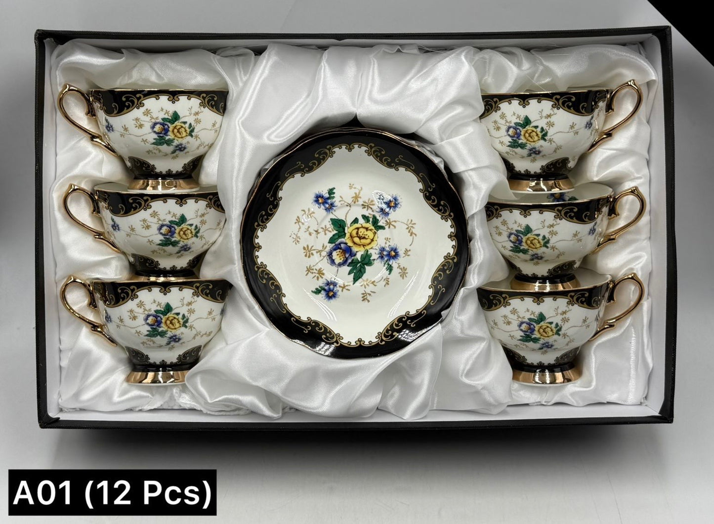 12 Pcs Cup & Saucers Set