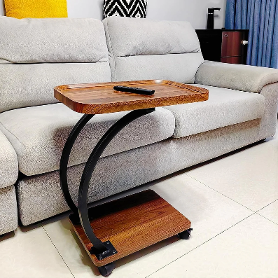 Stylish C-Shaped Side Table