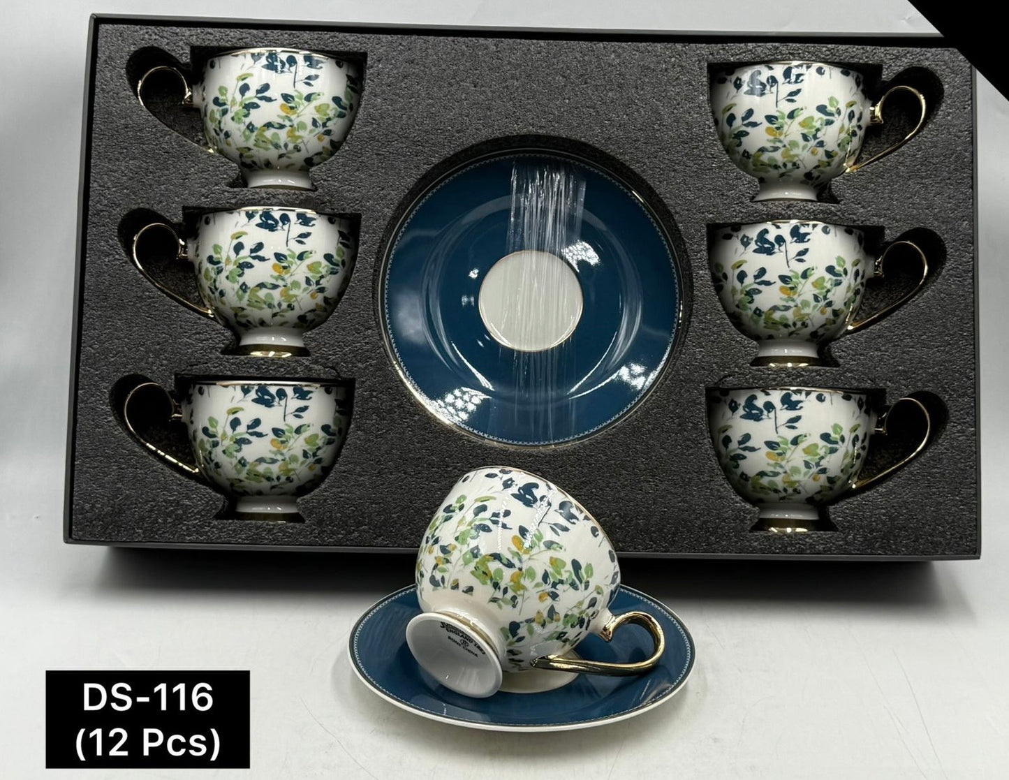 12 Pcs Cup & Saucers Set