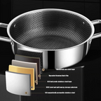 Stainless Steel Soup Pot, Wok, Non-Stick Pan With Lid, Honeycomb Hot Pot For Home, Induction Cooker, Gas Stove, Kitchen Cookware