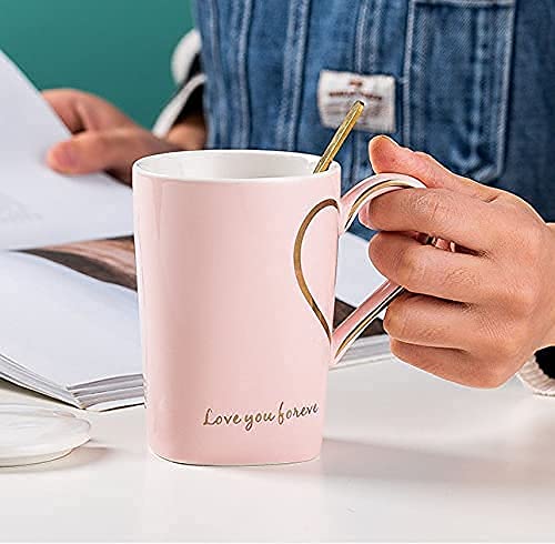 Heart Shape Coffee Mug With Lid