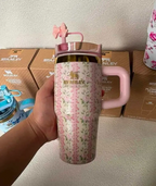 THE STANLEY X LOVESHACKFANCY CUTE QUENCHER TUMBLER 20 OZ