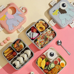 Super Elephant Cartoon Lunch Box With Compartments – Kids’ Lunch Solution