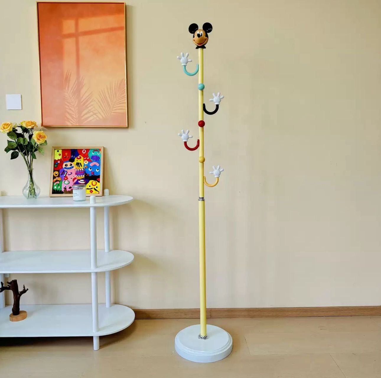 Mickey Mouse Modern Clothes Hanger Stand for Children and Adults