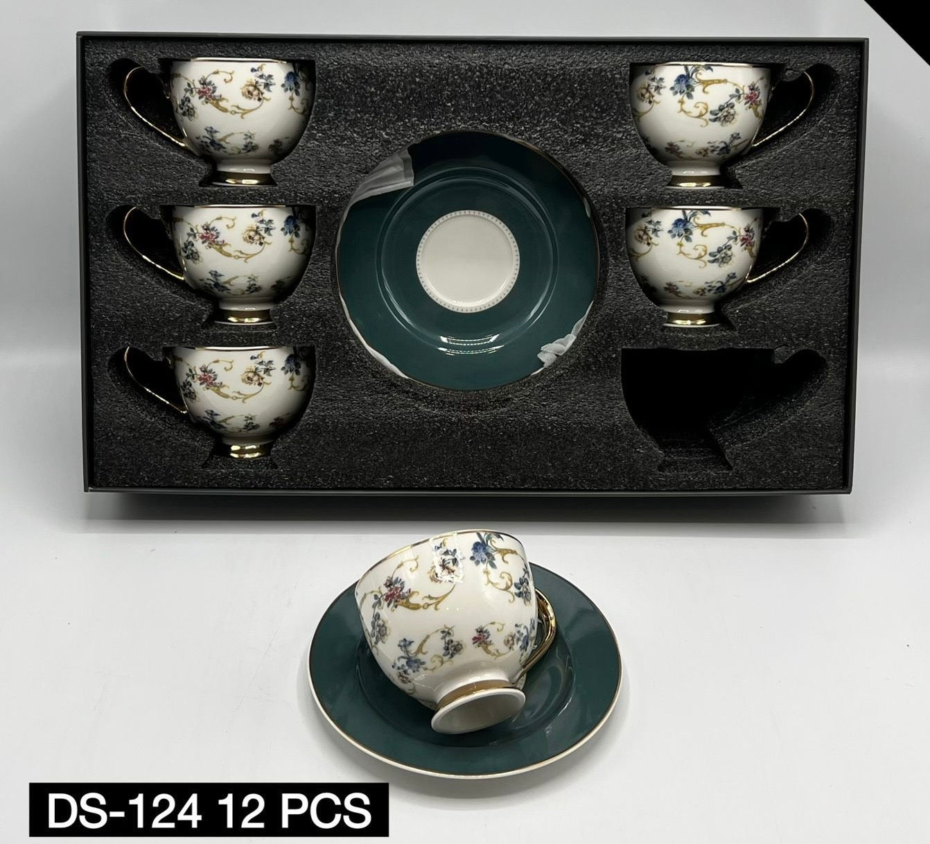 12 Pcs Cup & Saucers Set
