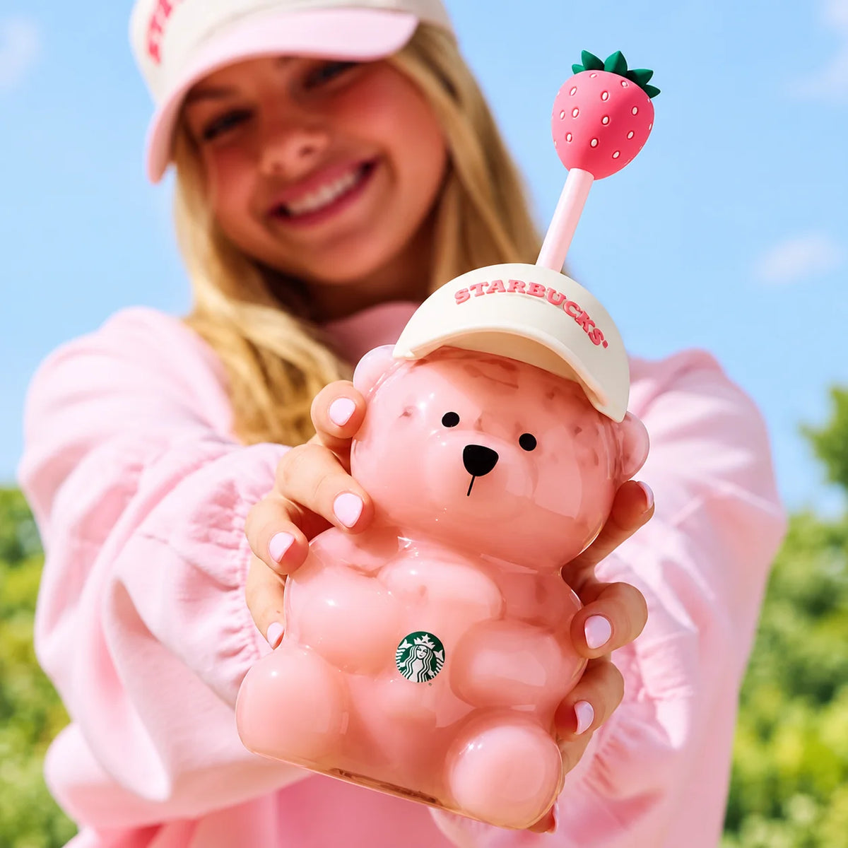 Starbucks Bearista Glass Cold Cup - 20oz