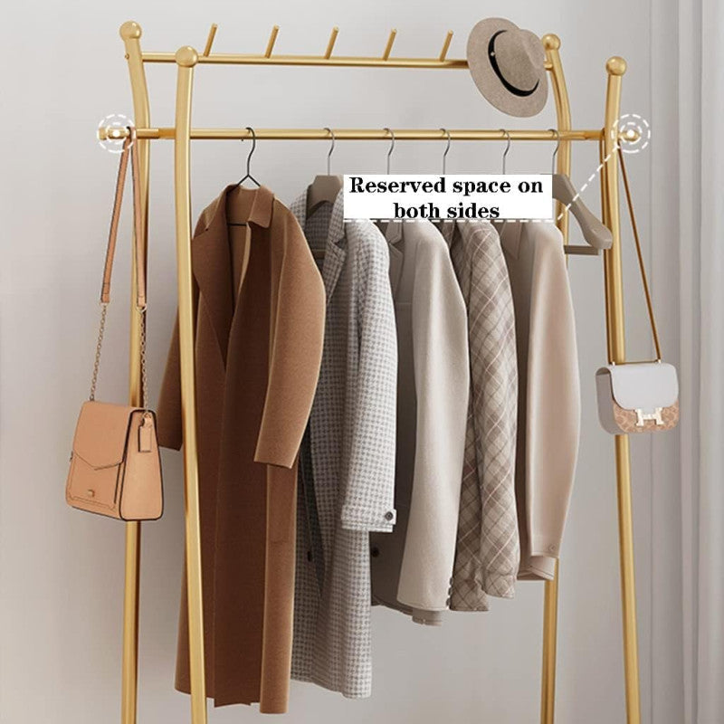 DOUBLE ROD CLOTHING GARMENT RACK