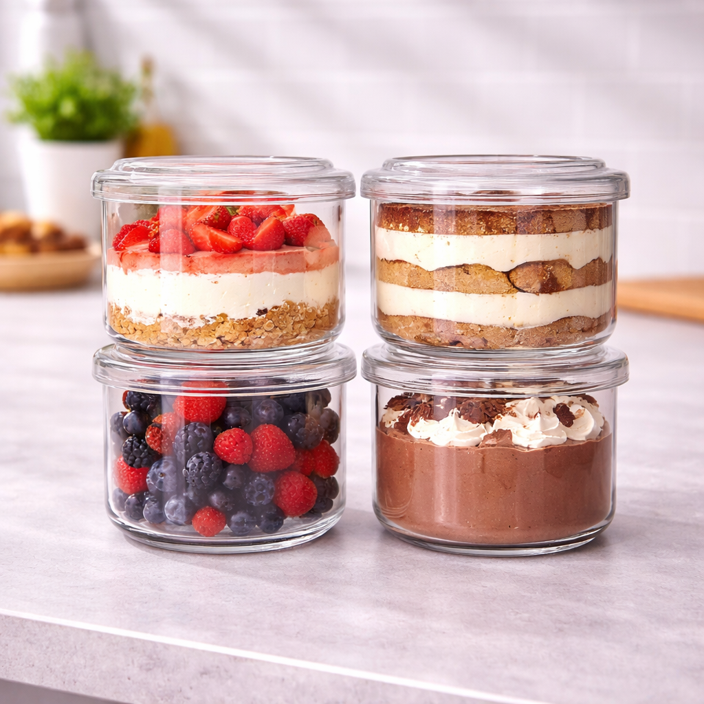 Danny Home Dessert Glass Cups 4pcs 200ml