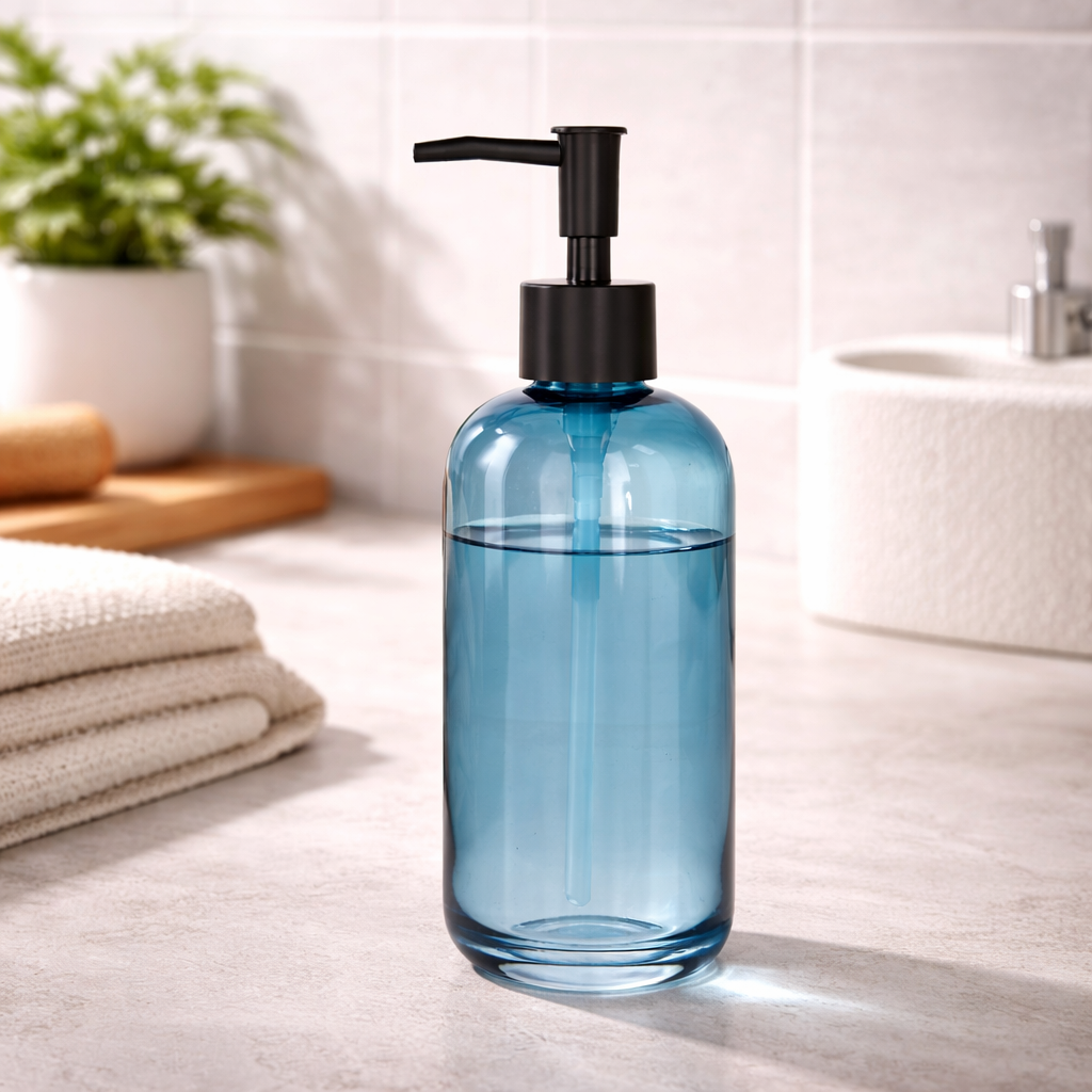 Danny Home Glass Bottle Soap Dispenser