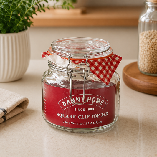 Danny Home Mason Clip Lid Jar 750ml
