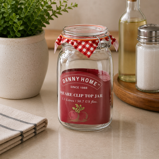 Danny Home Mason Clip Lid Jar 2L