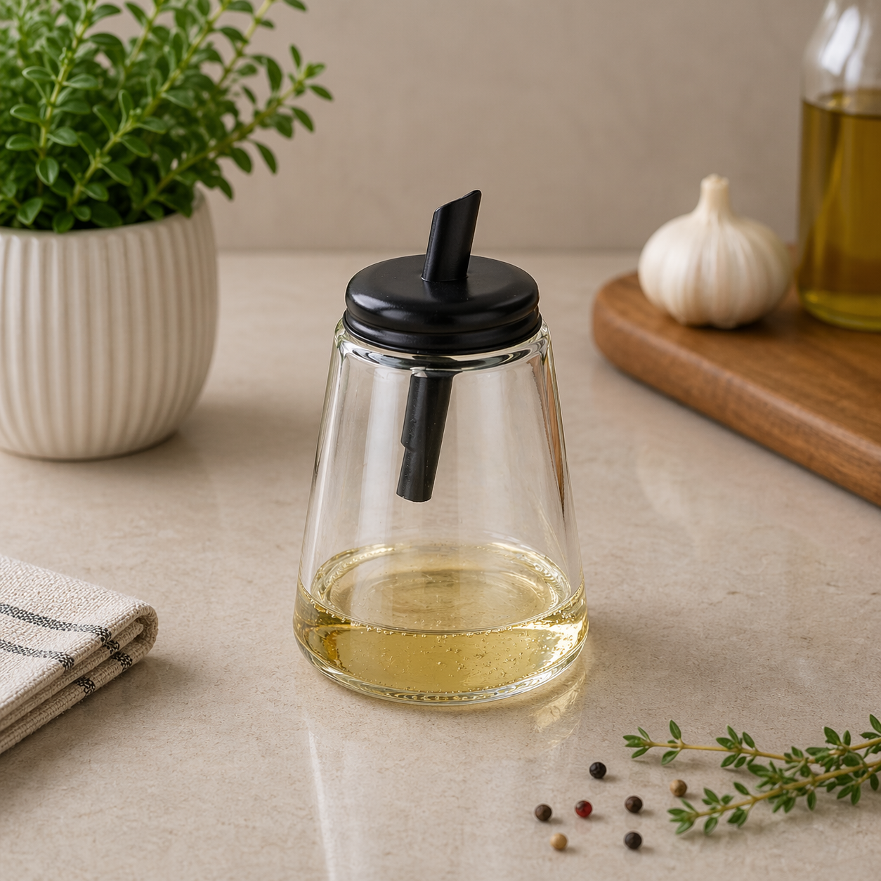 Danny Home Clear Glassware Oil Dispenser 14cm