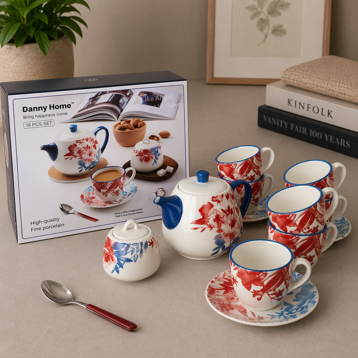 Danny Home Porcelain Tea Set 16pcs