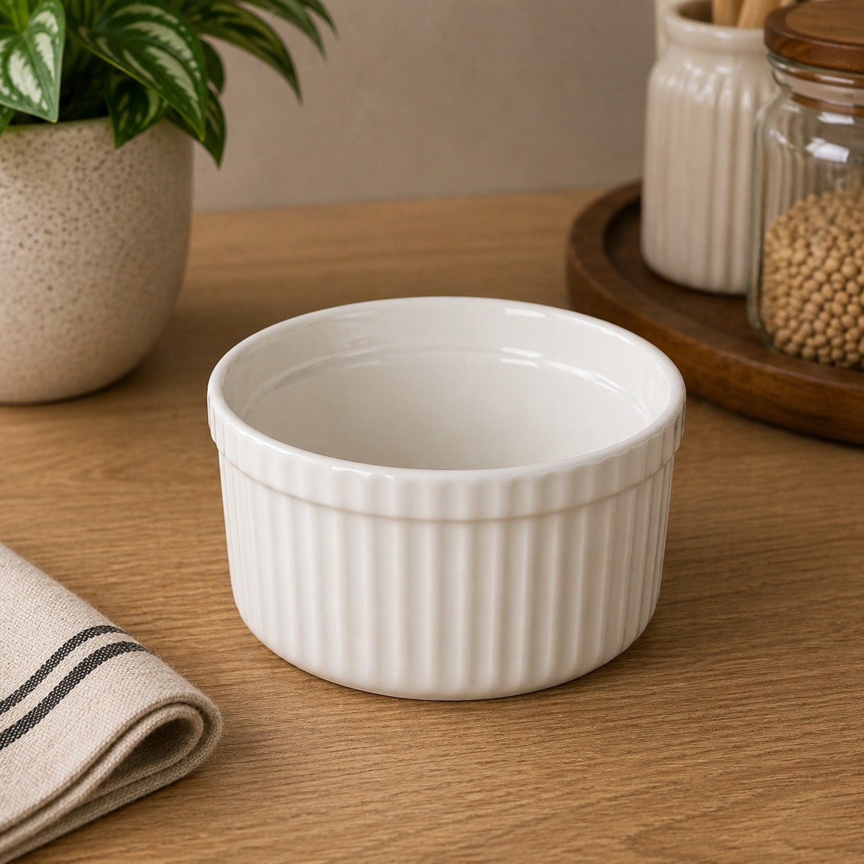 Danny Home White Cake Dish Ramekin 3.5"