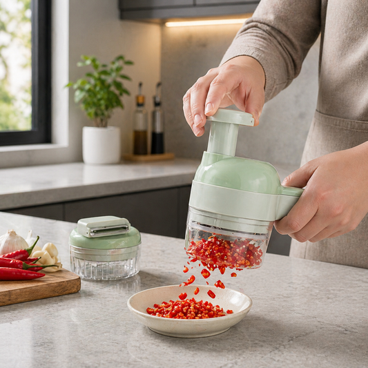 4-in-1 Multi Functional Food Chopper & Slicer