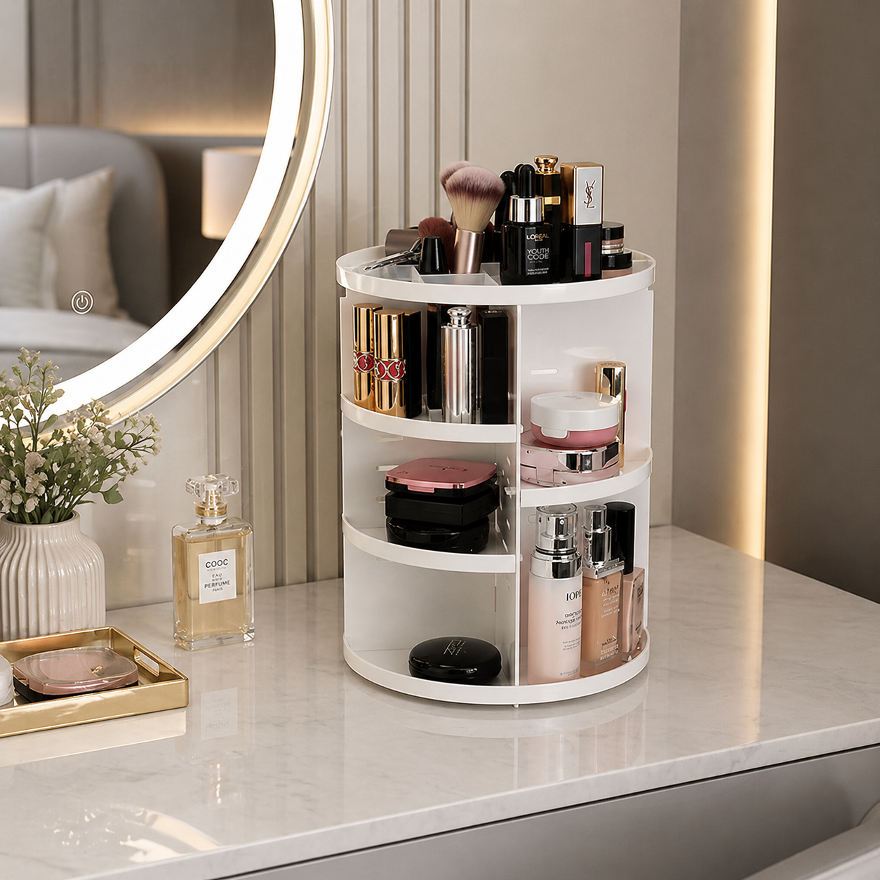 Rotating Beauty Organizer Stand