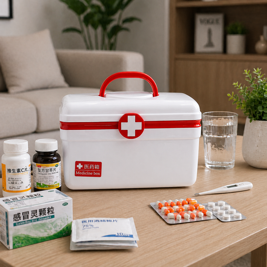 Portable First Aid Medicine Storage Box